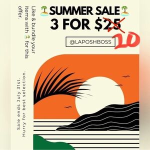 🏝️ Summer Sale 🏝️